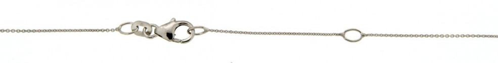 Collier mit Zwischenöse Anker rund 0.8mm