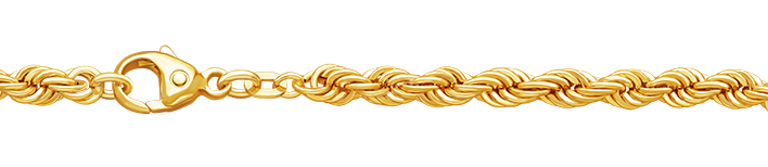 Bracelet Rope chain hollow 4.4mm