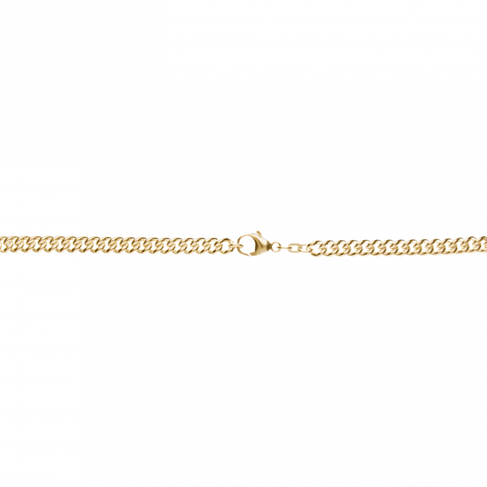 Necklace Curb chain round 6.5mm
