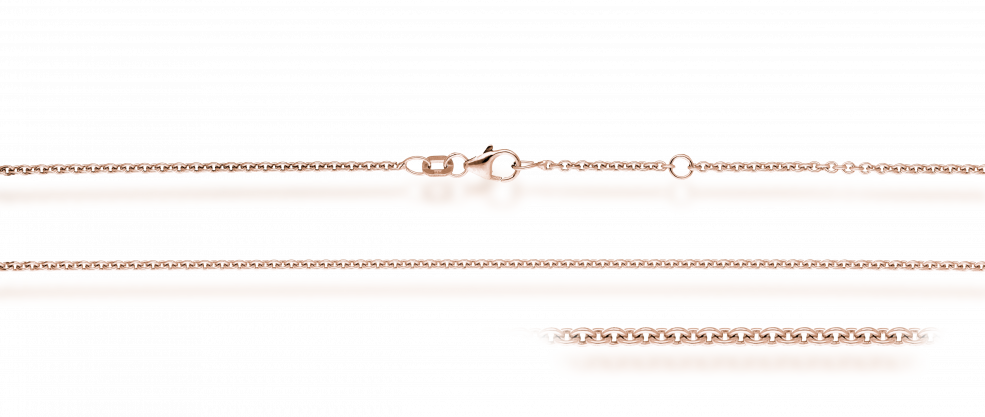 Collier mit Zwischenöse Anker rund 2mm