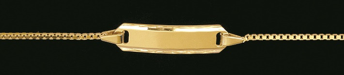 Id-Bracelet Box chain 0.9mm