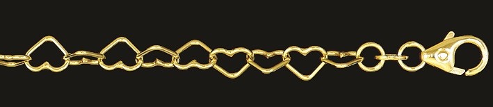 Necklet Heart-chain chain width 4.4mm