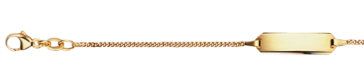 Id-Bracelet Curb chain 1.4mm