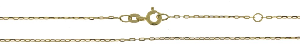 Collier mit Zwischenöse Anker flach 1.1mm