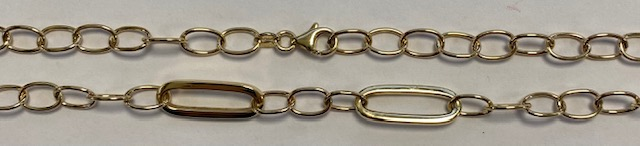 Collier Fantasie hohl 6.75mm