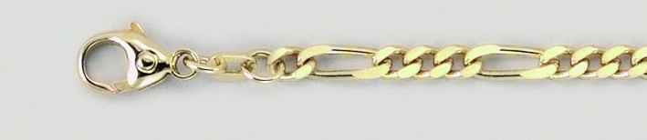 Necklace Figaro diamond cut 3.4mm