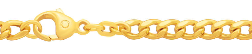 Necklace Curb chain hollow 4.7mm