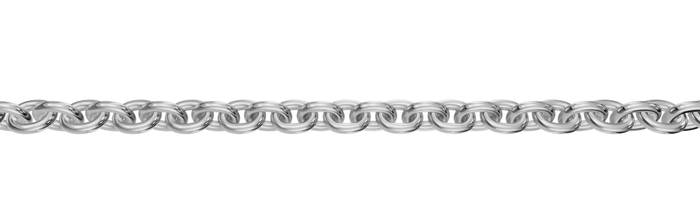 Collier mit Zwischenöse Anker rund 1.1mm