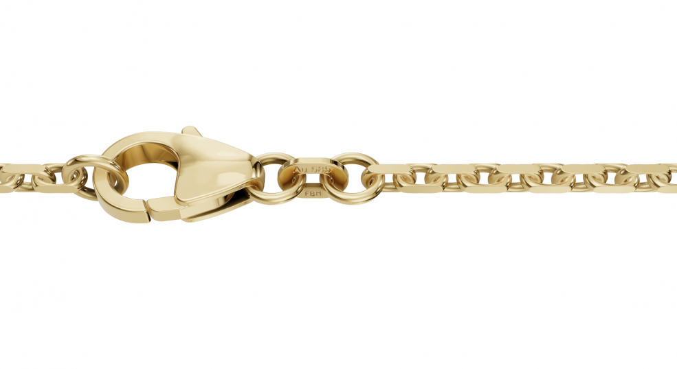 Bracelet Anchor diamond cut 1.75mm