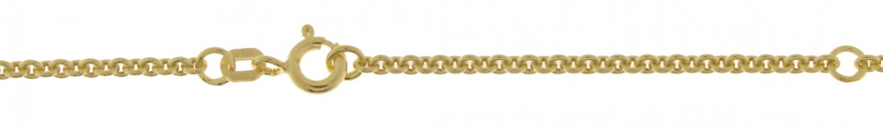 Collier mit Zwischenöse Anker rund 2.4mm