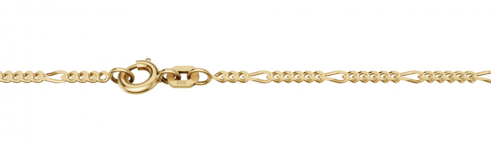 Necklace Figaro diamond cut 1.9mm
