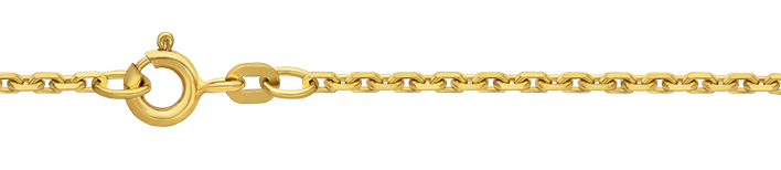 Necklet Anchor diamond cut chain width 1.9mm