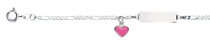 Id-Bracelet Figaro diamond cut 1.9mm