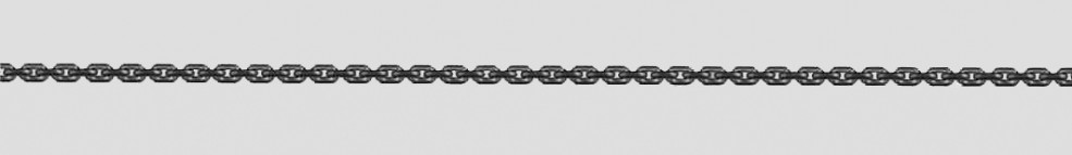 Necklace Anchor diamond cut 1.7mm