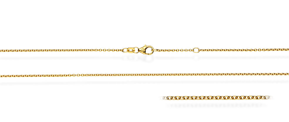 Collier mit Zwischenöse Anker rund 1.5mm
