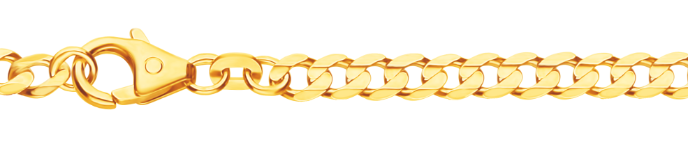 Bracelet Curb chain wide chain width 3.9mm