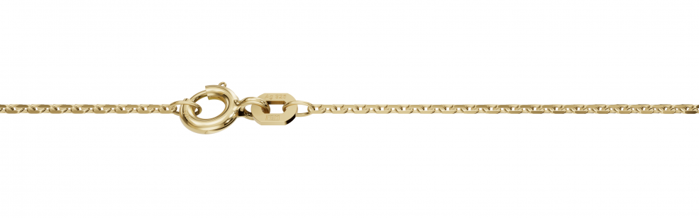 Necklace Anchor diamond cut 1.3mm