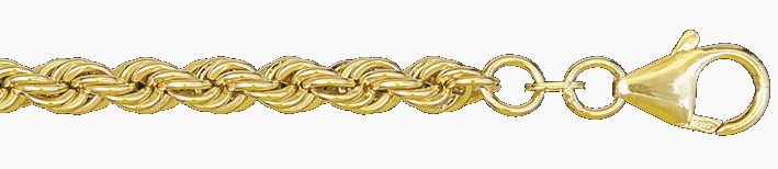 Armband Kordel hohl 4.4mm