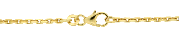 Collier mit Zwischenöse Anker diamantiert 1.9mm