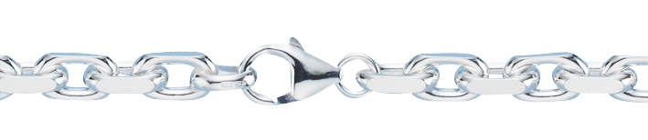 Necklace Anchor diamond cut 6.5mm