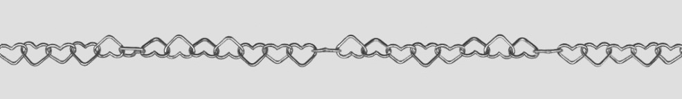 Necklet Heart-chain chain width 3.6mm