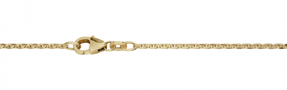Necklace Anchor diamond cut 1.7mm