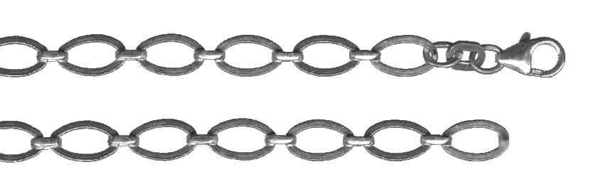 Bracelet Anchor figaro chain width 4.9mm