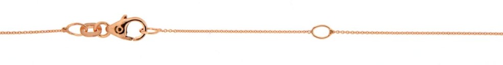 Collier mit Zwischenöse Anker rund 0.8mm