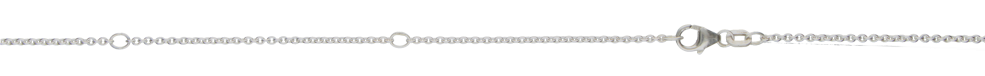 Collier mit Zwischenöse Anker rund 1.5mm