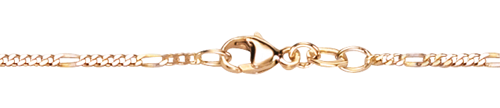 Necklace Figaro diamond cut 1.5mm