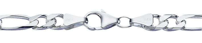Collier Figaro diamantiert 6mm