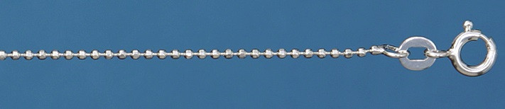 Necklace Ball chain diamond cut 1.1mm