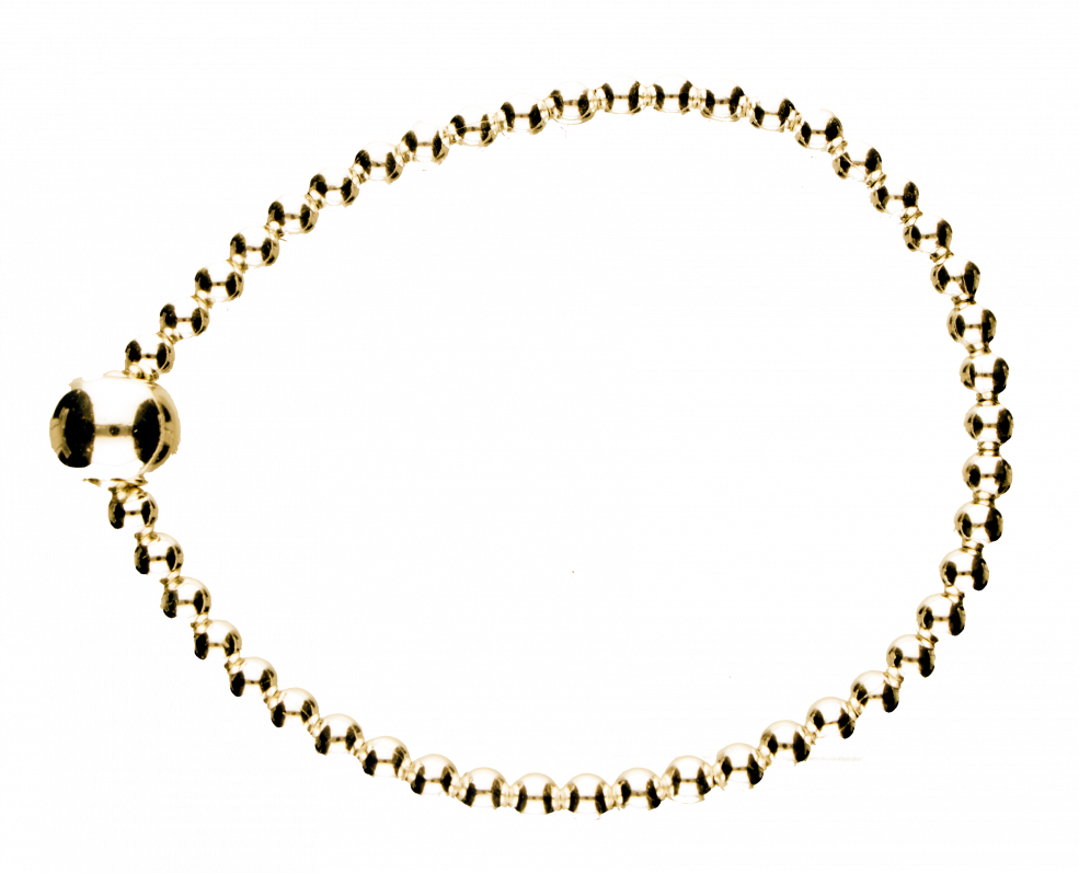 Armreif flexible Kugelkette 4mm
