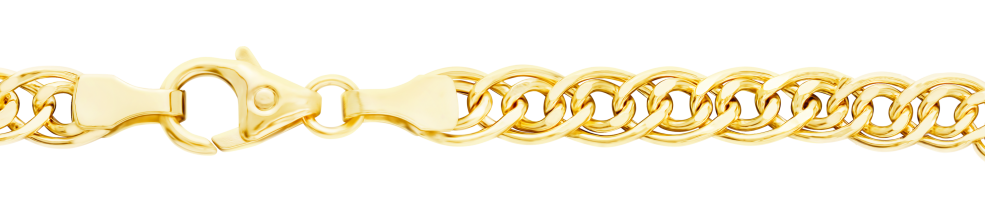 Bracelet Twin curb chain chain width 5.2mm