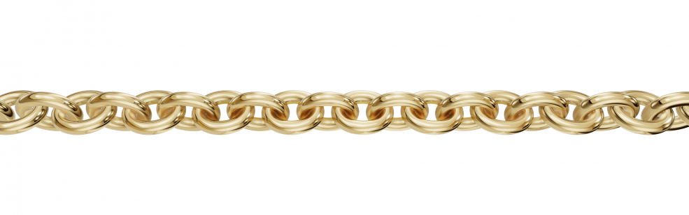 Collier mit Zwischenöse Anker rund 1.5mm