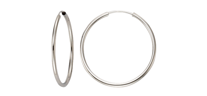 Earring ear hoops 2,0 mm