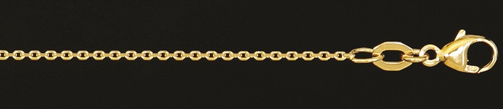 Necklace Anchor diamond cut 1.15mm