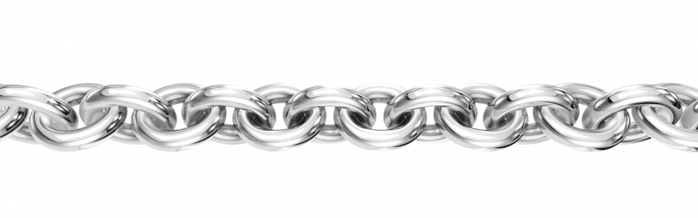 Collier mit Zwischenöse Anker rund 2.4mm