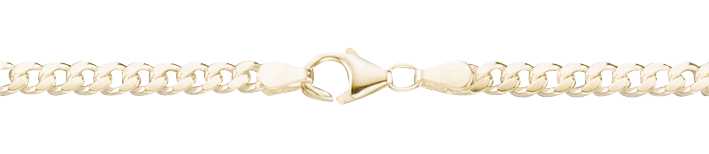 Collier Panzer oval diamantiert 4mm