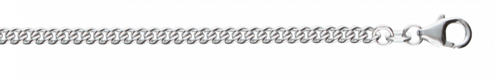 Necklace Curb chain round 3.4mm