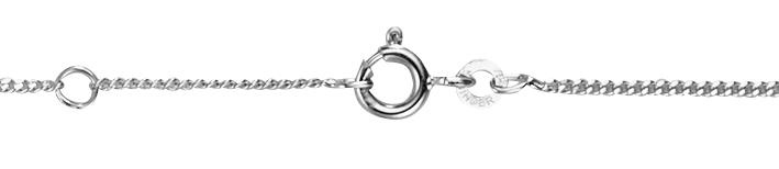 Collier mit Zwischenöse Panzer 1.2mm