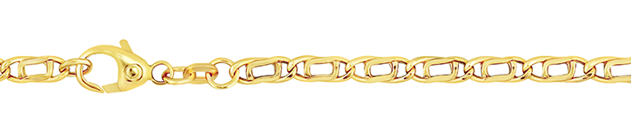 Bracelet Tiger's eye hollow 3.8mm