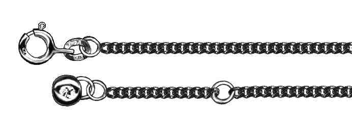 Ankle chain Curb chain 2.1mm