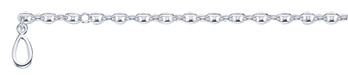 Ankle chain Marina-chain 3.4mm