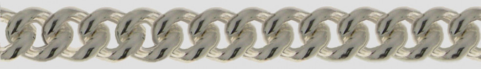 Necklace Curb chain round 10.6mm
