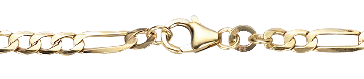 Necklace Figaro hollow 4.1mm
