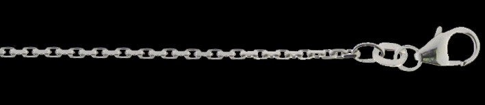 Necklace Anchor diamond cut 1.3mm