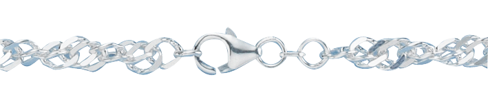 Bracelet Singapore chain width 4.4mm