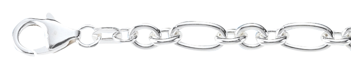 Bracelet Anchor figaro chain width 5.5mm