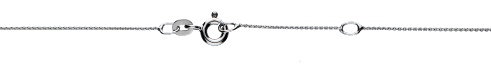 Collier mit Zwischenöse Anker rund 0.8mm